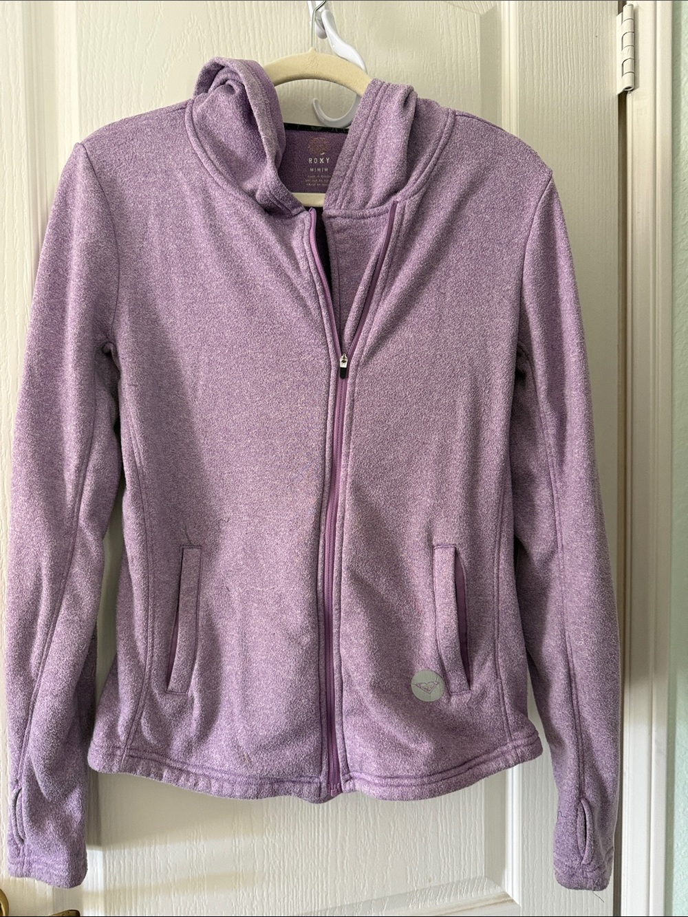Roxy Women’s Lavender Hooded Zip Jacket